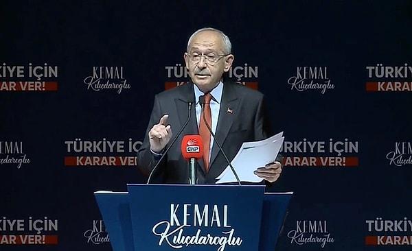 Millet İttifakı'nın Cumhurbaşkanı adayı Kemal Kılıçdaroğlu, seçimlerin ikinci tura kalmasıyla ilgili olarak CHP Genel Merkezi'nde basın açıklaması yaptı.