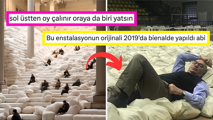 Sabah Akşam Seçimi Düşünen Masum Halkımızın Oy Çuvallarına Benzettiği Esere Gelen Komik Yorumlar