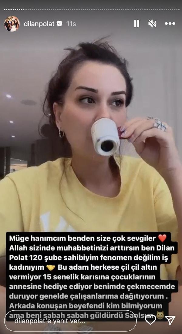 Müge Anlı'nın sözlerine karşı sessiz kalmayan Dilan Polat, Instagram hesabından birkaç paylaşımda bulundu.