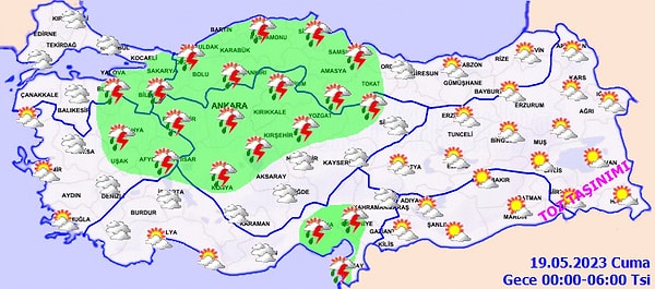 Meteoroloji'den Kuvvetli Sağanacak Yağış ve Rüzgar Uyarısı!