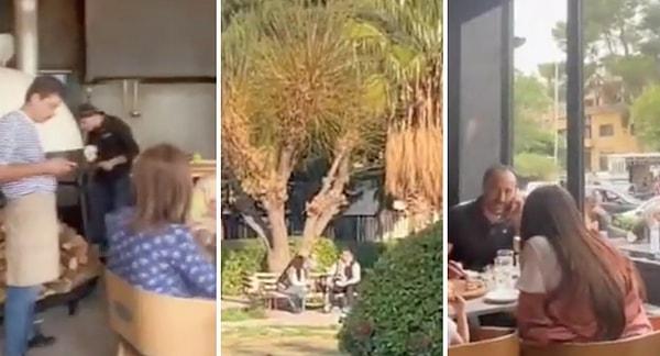 Basketbolcu Kemal Canbolat, Suriye'de Amerikalı takım arkadaşlarıyla birlikte Suriye'de bir restoranda oturdukları anları kaydetti.