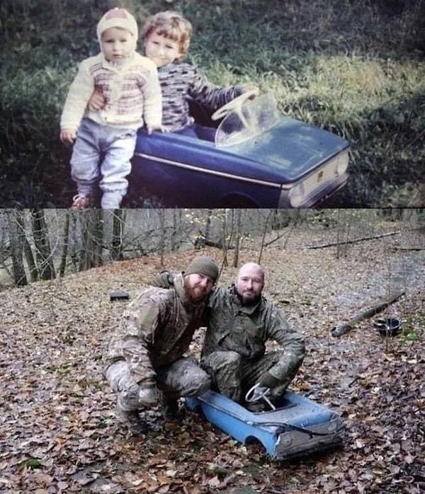 13. Çernobil Felaketi'nden otuz yıl sonra Pripyat'taki oyuncak arabalarına geri dönen kardeşler, 2016👇