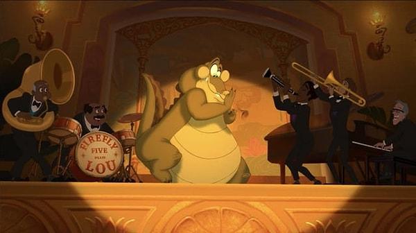 12. Princess and the Frog (2009) filminde "Firefly Five Plus Lou adında bir caz grubu var. Üyelerin isimleri Disney animasyon ekibinin kurduğu "Firehouse Five Plus Two" grubunun parodisidir.