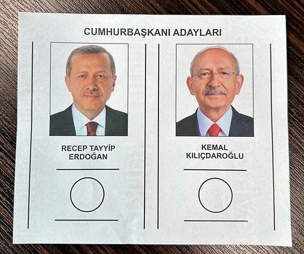 14 Mayıs Cumhurbaşkanlığı seçimleri, adayların %50+1 barajını geçememesi sebebiyle en çok oyu alan Recep Tayyip Erdoğan ve Kemal Kılıçdaroğlu'nun tekrar karşı karşıya gelmesi için 2. tura kaldı.
