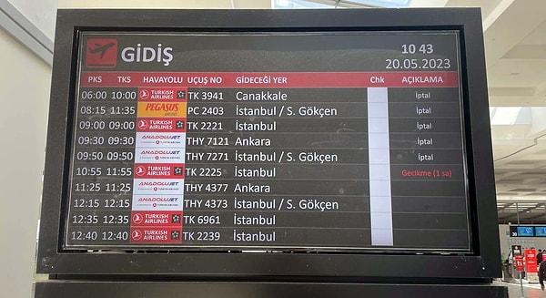 Gaziantep Havalimanı'ndan gerçekleşecek diğer seferler de Adana ve Şanlıurfa'ya yönlendirildi.