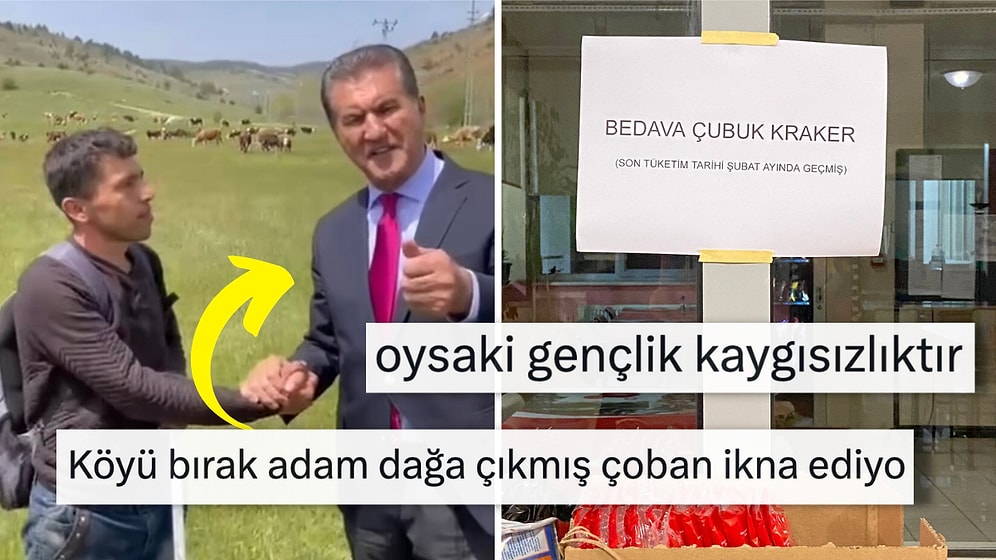 Dağdaki Çobanı İkna Eden Sarıgül'den Peynirli Ekmek Yiyen Japon'a Son 24 Saatin Viral Tweetleri