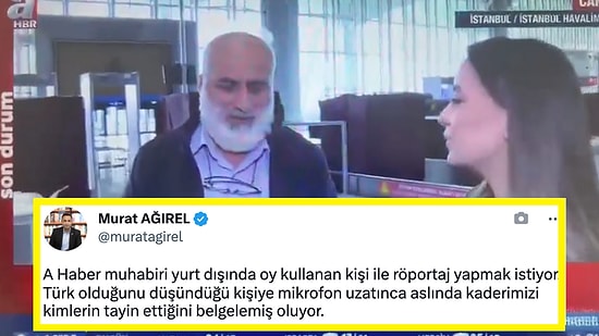 Oy Kullanan Gurbetçilerle Röportaj Yapan A Haber'e Arapça Konuşan Seçmen Sosyal Medya Gündeminde!
