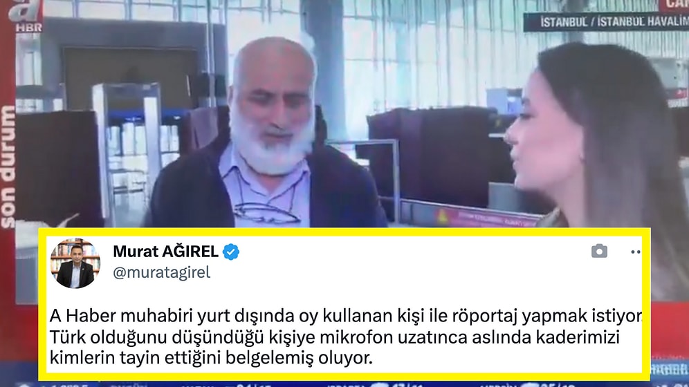 Oy Kullanan Gurbetçilerle Röportaj Yapan A Haber'e Arapça Konuşan Seçmen Sosyal Medya Gündeminde!