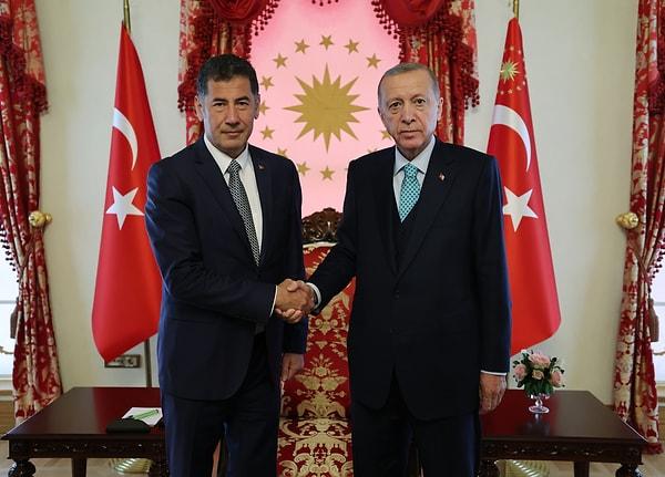 Cumhurbaşkanı Recep Tayyip Erdoğan, iki gün önce ATA İttifakı'nın cumhurbaşkanı adayı Sinan Oğan’la Dolmabahçe Sarayı Çalışma Ofisi'nde bir araya gelmişti.