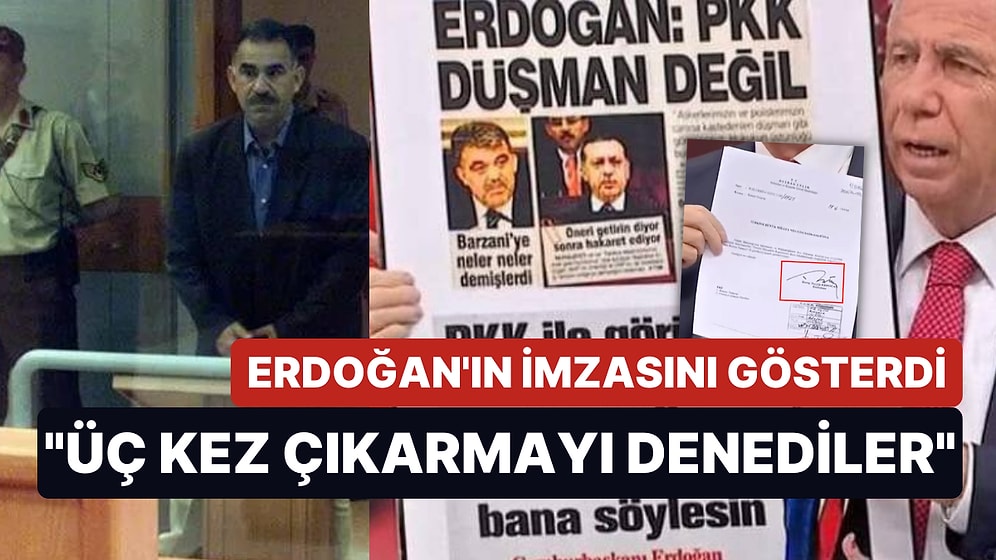 Mansur Yavaş: "AK Parti 3 Kez Öcalan’ı Çıkarma Teşebbüsünde Bulundu"
