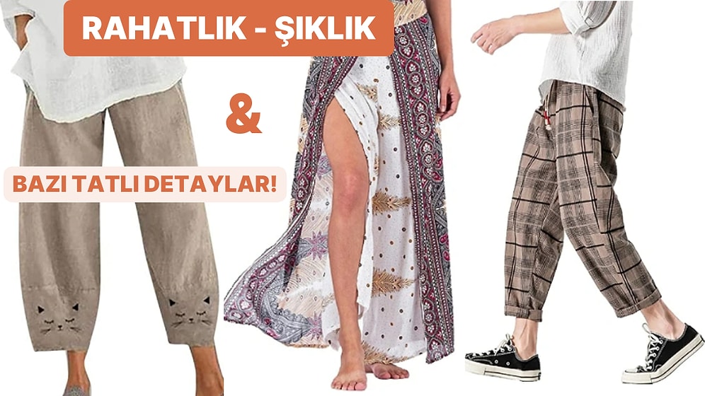 Yaz Sıcağında Trendleri Yakalarken Efil Efil Gezmenizi Sağlayacak Şalvar Pantolon Tavsiyeleri