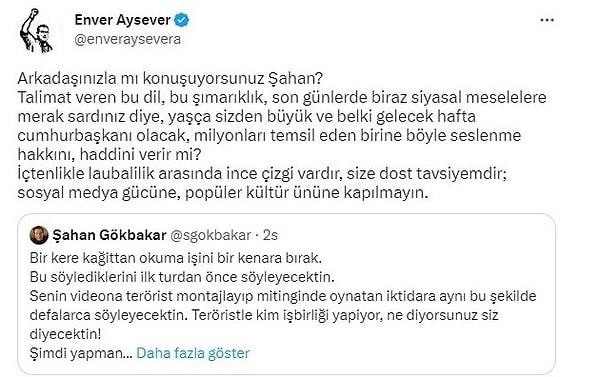 Gökbakar daha önce Millet İttifakı Cumhurbaşkanı adayı Kemal Kılıçdaroğlu'na yönelik çıkışıyla gündem olmuş ve tepki çekmişti ⬇️