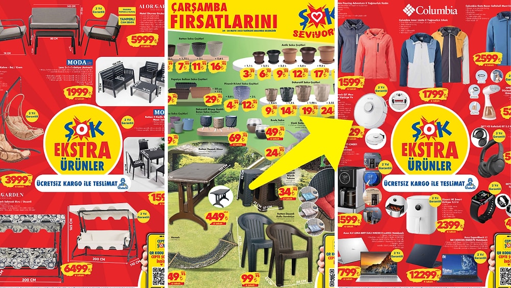 ŞOK'a Salıncak ve Bahçe Ürünleri Geliyor! 24 Mayıs 2023 ŞOK Aktüel Ürünler Kataloğu