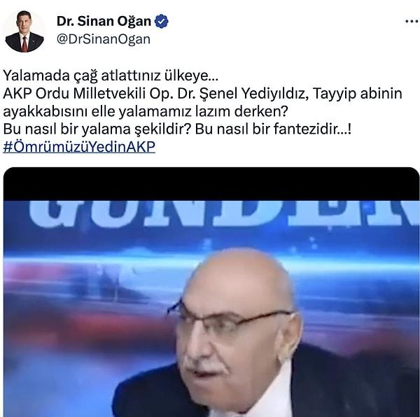 AKP Ordu milletvekilini böyle eleştirmişti.
