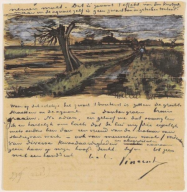2. Van Gogh’un hayatıyla ilgili tek kaynak yazdığı mektuplar...