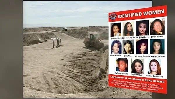 11. Meksika'da, 11 kadının öldürülmesinden sorumlu olduğuna inanılan "West Mesa Kemik Toplayıcısı" lakaplı bir seri katil!  Kurbanların cesetleri çöle gömüldükten sonra 2009 yılında keşfedildi.
