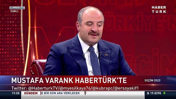 Bakan Varank o sözlere, 'Ben de TRT’ye hiç çıkmadım' diyerek cevap verdi.