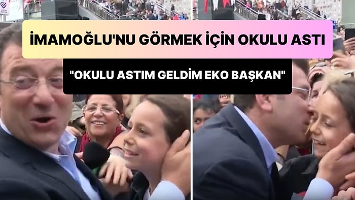 Ekrem İmamoğlu'nu Görebilmek İçin Okulu Asan Genç: 'Okulu Astım Geldim Eko Başkan'