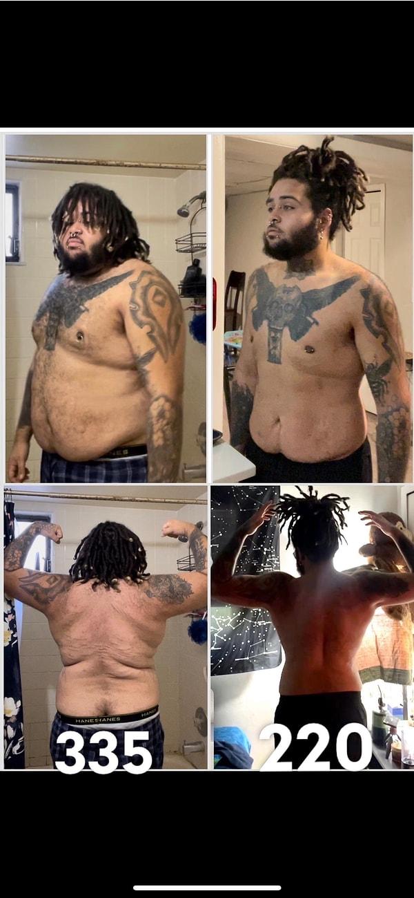 11. "Paylaşmadan önce biraz daha bekleyecektim ama kendimle aşırı gurur duyuyorum! 50 kilo verdim ve en az 5 kilo daha vermek istiyorum."