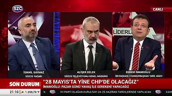 İmamoğlu, "Ben haline üzüldüm, niye biliyor musunuz? Arkada güldüler, gülenleri esas kaçırmasınlar. Orayı bir daha izleyin. Kendi yakınları o haline gülüyor" dedi.