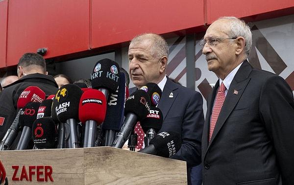 Zafer Partisi lideri Ümit Özdağ, AK Parti'nin de kendilerine geldiğini ancak ikinci tur için tercihlerinin sığınmacı politikalarından ötürü Kemal Kılıçdaroğlu olduğunu açıklamıştı.