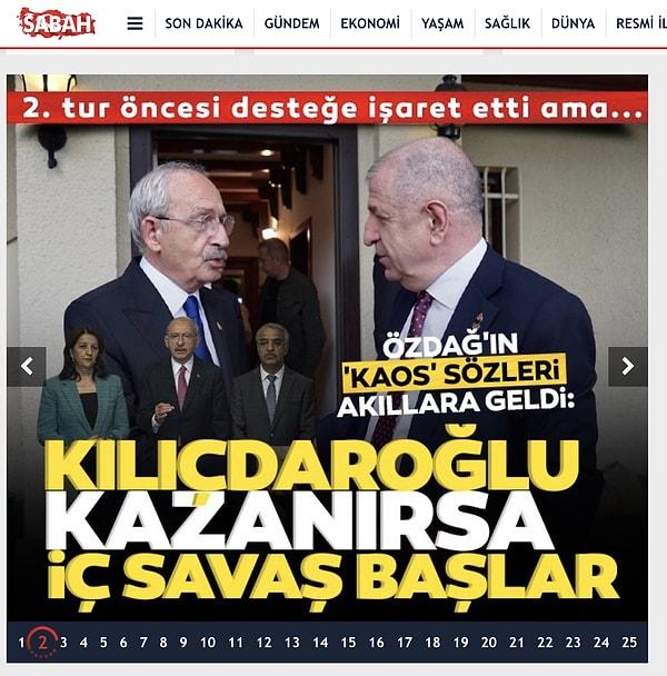 Özdağ'ın Kılıçdaroğlu'na destek kararının hemen ardından hükümete yakın internet siteleri ise Özdağ'ın seçimler öncesi yaptığı bir açıklamayı gündeme getirdi ⬇️