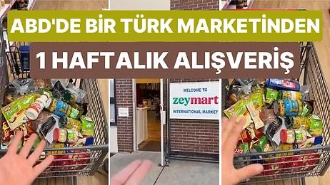 ABD'de Yaşayan 3 Genç Bir Türk Marketinden Yaptıkları 1 Haftalık Gıda Alışverişlerinin Videosunu Çekti