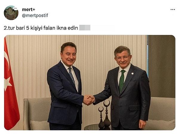 Seçimde yeterli etkilerinin olmaması ve AK Parti seçmeninden oy alamamalarına karşılık meclise milletvekili sokan iki siyasi isim, Twitter'da tartışma konusu oldu.
