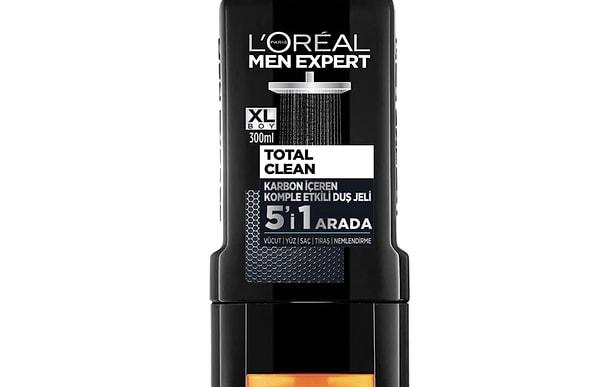 L'Oréal Paris MEN EXPERT TOTAL CLEAN 5'i 1 Arada Kömürlü Duş Jeli
