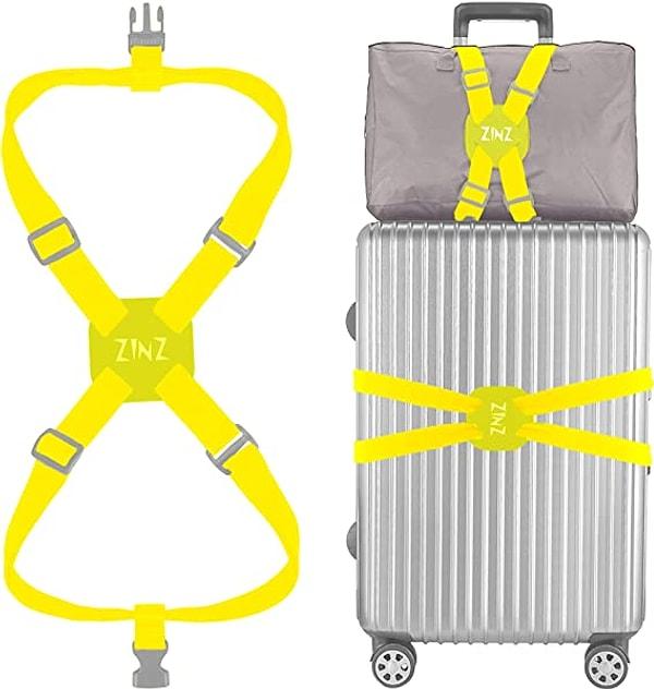 5. Ağır el çantanızı veya sırt çantanızı tekerlekli valizinizin üstüne takmak için bir seyahat kemeri.