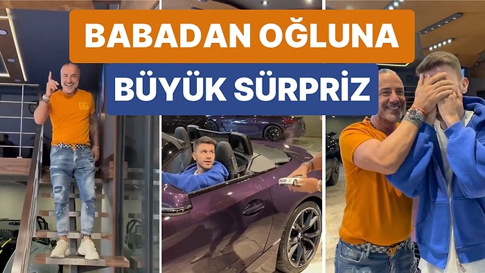 Aldığı Arabayı Oğluna Sürprizle Gösteren Babanın Videosu Sosyal Medyada Viral Oldu