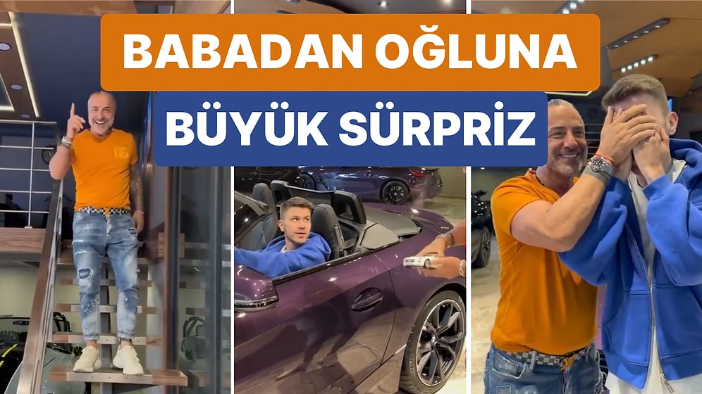 Aldığı Arabayı Oğluna Sürprizle Gösteren Babanın Videosu Sosyal Medyada Viral Oldu