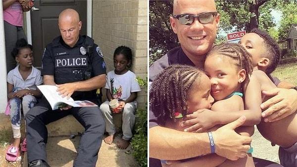 4. Amerikan polis memuru Tommy Norman görevli olduğu her gün bu mahalleye gidip çocuklarla oynuyor, onlara abur cubur ve oyuncaklar götürüyor!