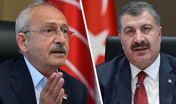 Kılıçdaroğlu'nun, SMA hastaları konusundaki açıklamalarına ve vaatlerine Sağlık Bakanı Fahrettin Koca'dan yanıt gelmişti.