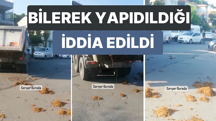 CHP'li Sarıyer Belediyesi'ni Karalamak İçin Yerlere Bir Kamyondan Pislik Döküldüğü İddia Edildi