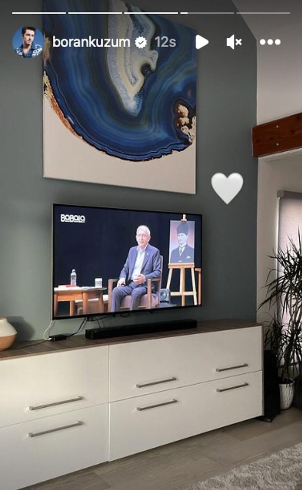 7. Boran Kuzum, Kemal Kılıçdaroğlu'nun Babala TV programını izledi.