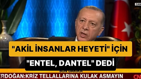 Cumhurbaşkanı Erdoğan Çözüm Sürecindeki Akil İnsanlar Heyeti İçin 'Ne Kadar Entel Dantel Varsa Topladık' Dedi