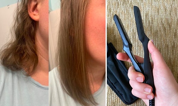 11. Дорожный утюжок для выпрямления волос.