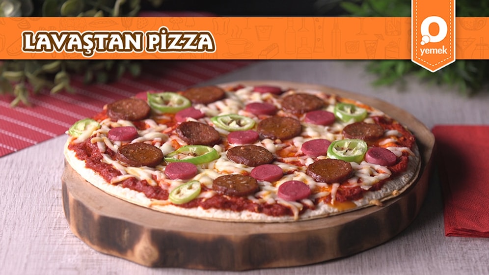 Dünyanın En Kolay Pizzası! Lavaştan Pizza Nasıl Yapılır?