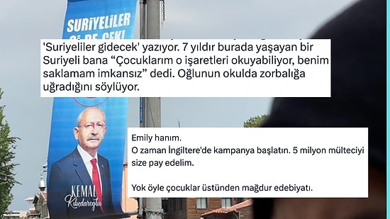 Muhalefetin "Suriyeliler Gidecek" Afişlerini Eleştiren İngiliz Gazeteciye Tepki Yağdı