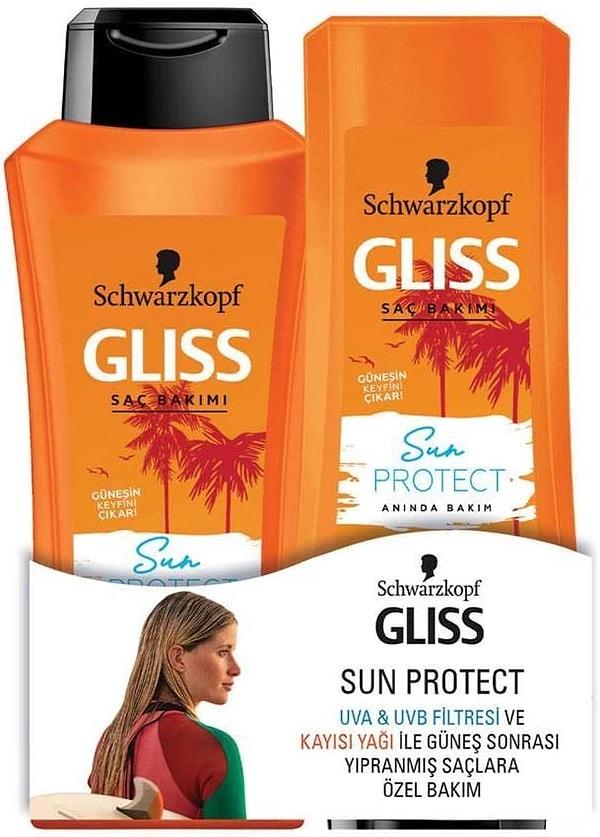 5. Gliss Sun Protect Şampuan ve Saç Kremi