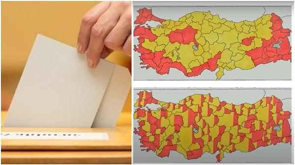 Seçim sonuçları açıklanırken kullanılan bu seçim haritası sistemi ile asıl amaçlanmak istenen bir video ile anlatılmış.