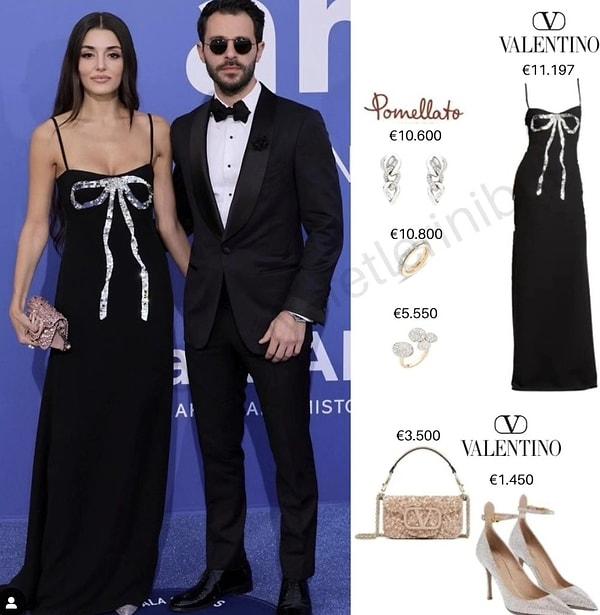 Valentino marka bir elbise tercih eden Erçel'in kombinin fiyatı da belli oldu. Yaklaşık 42 Bin Euro... (Sakın Türk Lirasına çevirmeyin üzülürsünüz)