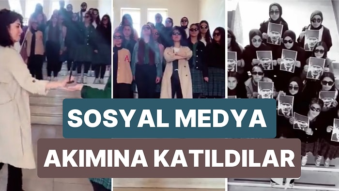 Bir Öğretmen ve Öğrencileri Sosyal Medyadaki Akıma Etkileyici Bir Video ile Dahil Oldu