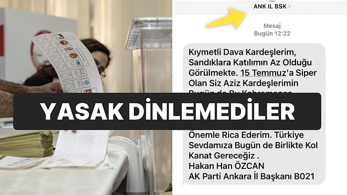 Seçime Katılım Oranı: AK Parti Ankara İl Başkanlığı’ndan Uyarı Geldi