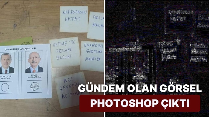 Oy Pusulası ile Deprem Bölgesine Yönelik Yapılan Paylaşımın Photoshop Olduğu Ortaya Çıktı