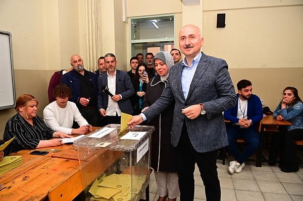 Bakan Karaismailoğlu’nun oy kullandığı sandıktan Kılıçdaroğlu çıktı