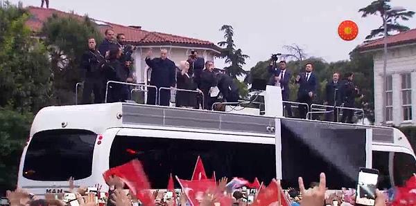 Erdoğan, seçim sonuçlarını İstanbul’da takip etti ve ilk konuşmasını yaptı.