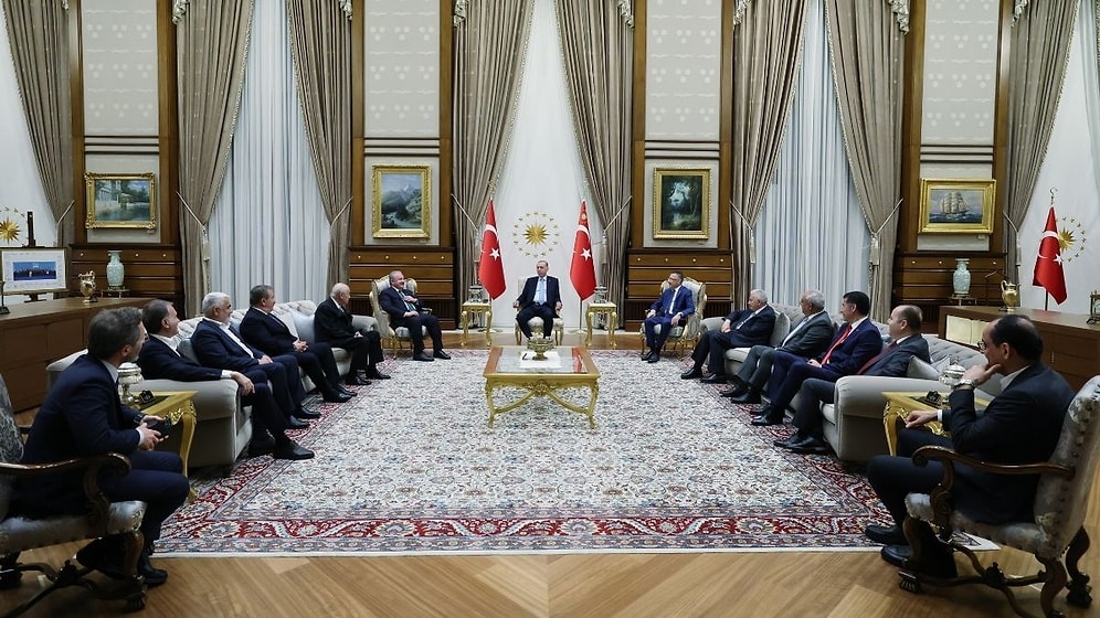 Cumhur İttifakı Liderleri ve Sinan Oğan Külliye'de Buluştu