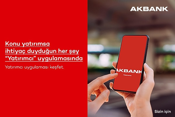 Akbank’ın Yatırımcı mobil uygulamasıyla tüm yatırımların cebinde!